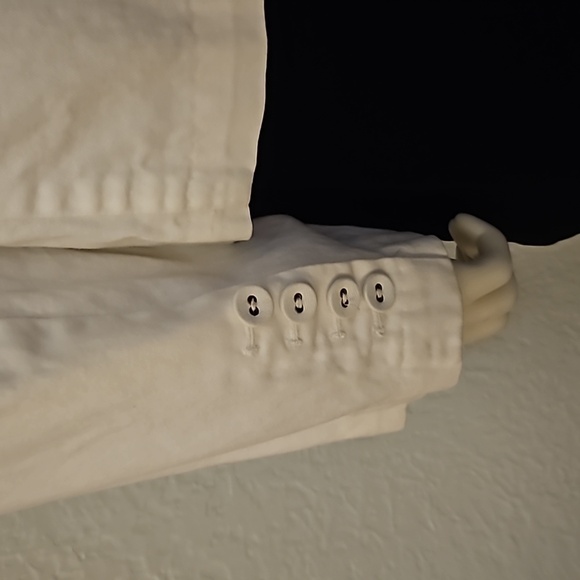 VTG GEORGE ME White Two Button Blazer Jacket Size 16 - Picture 7 of 10